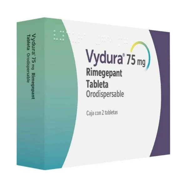 Buy Vydura 75mg UK : An orally disintegrating tablet containing 75mg of Rimegepant, designed for the acute treatment and prevention of migraine in adults. Dissolves quickly on the tongue for rapid relief of migraine pain and symptoms like nausea, light sensitivity, and sound sensitivity.